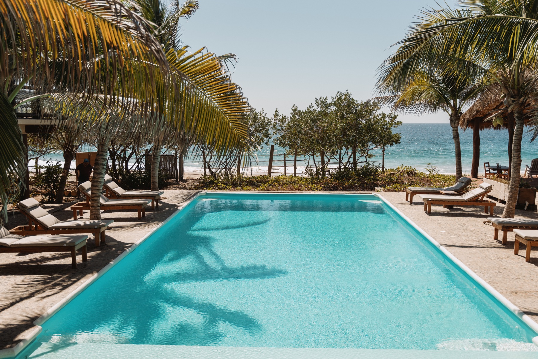 Casa Ofelia pool overlooking the ocean in Mazunte