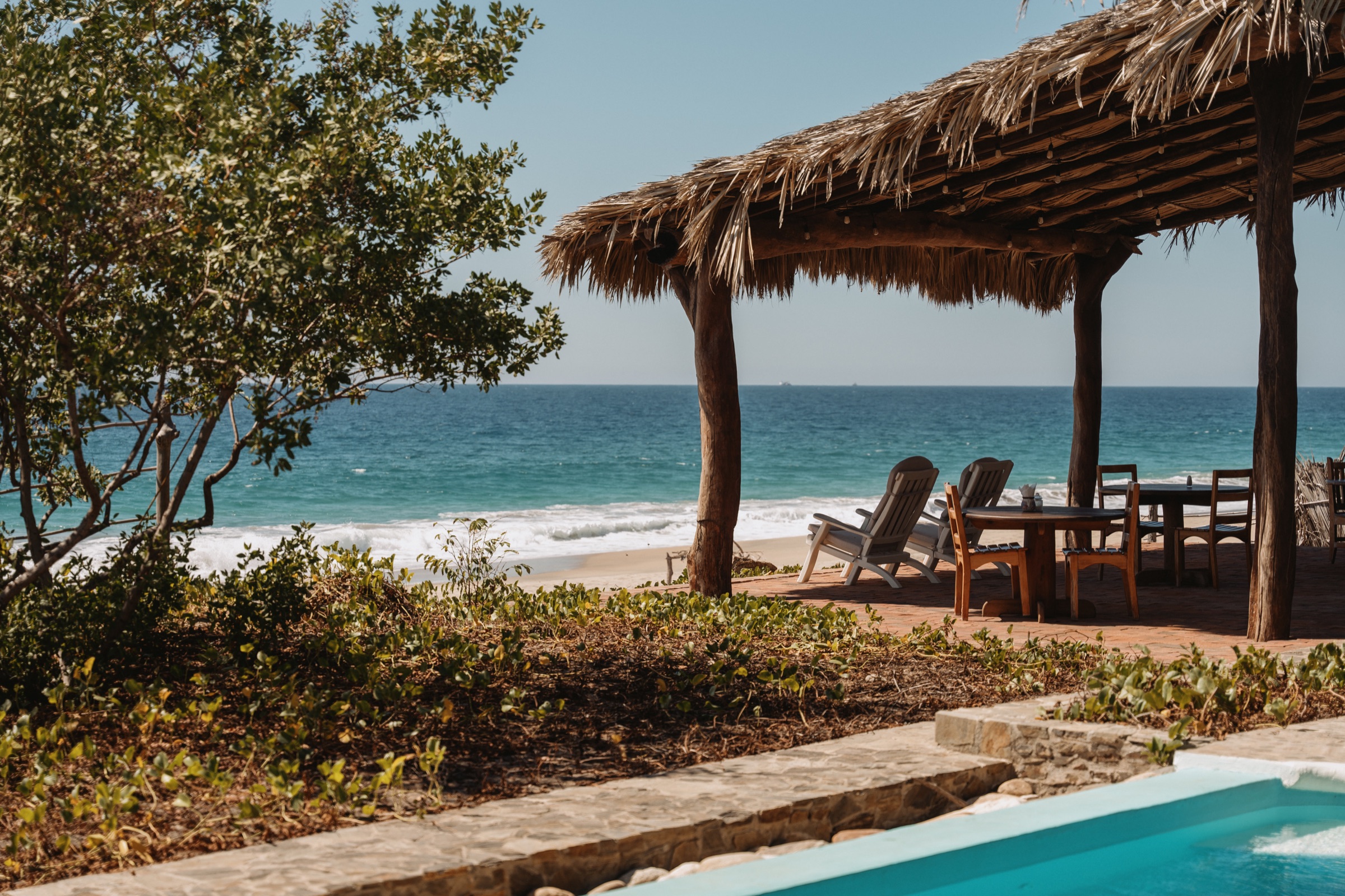 Casa Ofelia beachfront hotel on Playa Mermejita in Mazunte